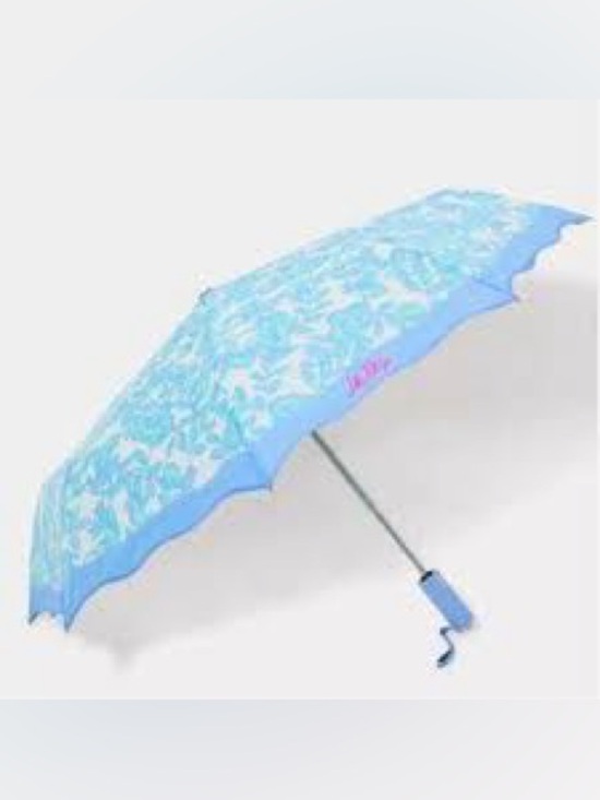 Lilly Pulitzer Accessories - Lilly Pulitzer "Jacaranda Blue Simply The Zest" Travel Umbrella